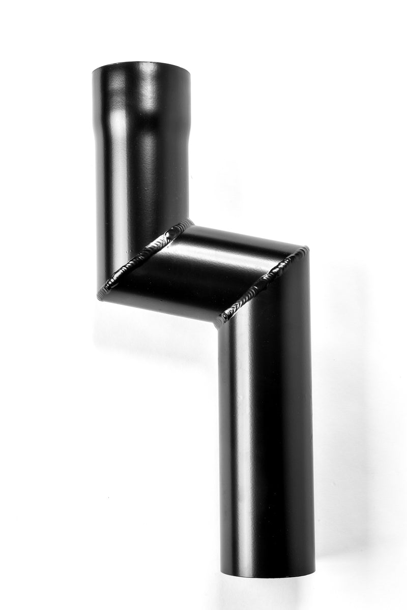 75mm Diameter Top Offset SL Black Gutters Direct