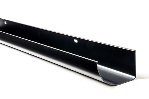 125x75mm Half Round SL Gutter 3 Metres - Black