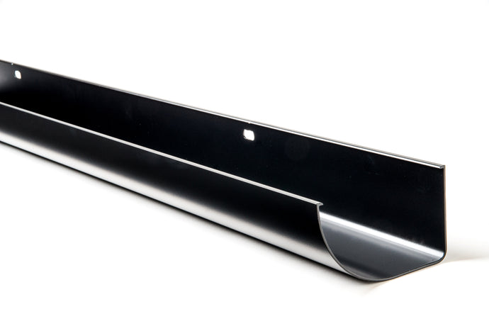125x75mm Half Round SL Gutter 3 Metres - Black