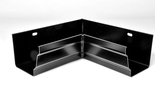 125x100mm Moulded Ogee SL Gutter Internal 90° Angle - Black