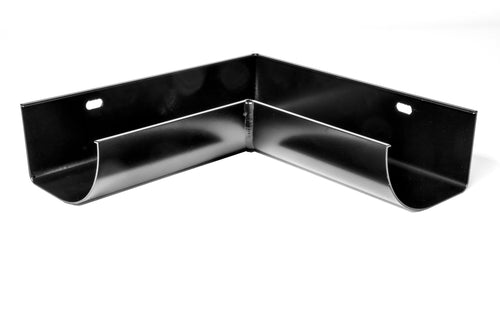 125x75mm Half Round SL Gutter Internal 90° Angle - Black